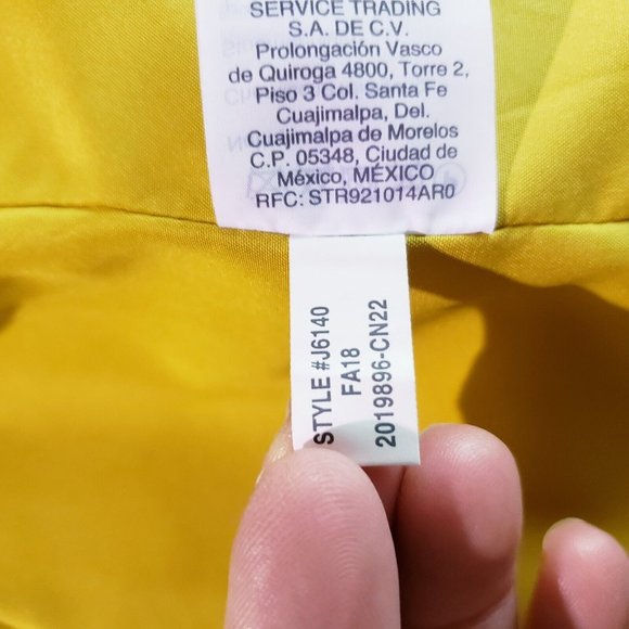 J Crew Women's Size 8 City Coat Citron Yellow Wool Blend Peacoat Overcoat - Picture 9 of 9